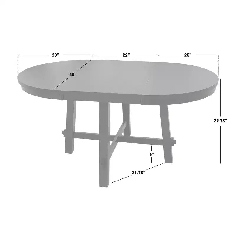 Ensemble de salle à manger extensible 5 pièces Lifestorey Aspen Farmhouse avec chaises pivotantes en bois massif noir mat