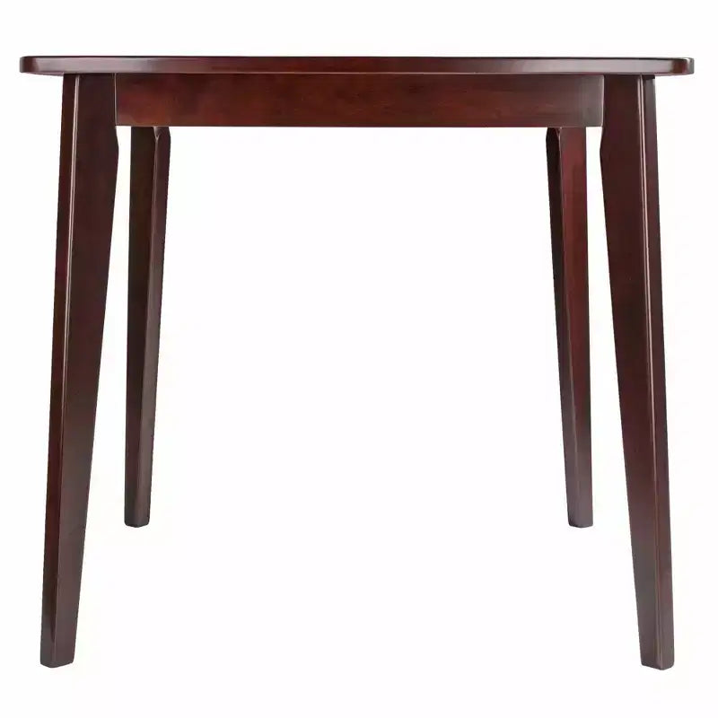 Ensemble repas Pauline 3 pièces Noyer - Winsome : Bois massif, Table carrée, 2 chaises