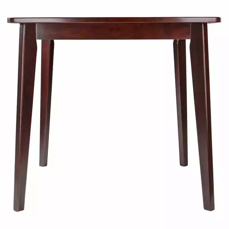 Ensemble repas Pauline 3 pièces Noyer - Winsome : Bois massif, Table carrée, 2 chaises