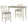Lifestorey 3pc Montreal Counter Height Dining Set White