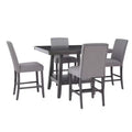 Powell 5pc Barnes Counter Height Dining Set Gray