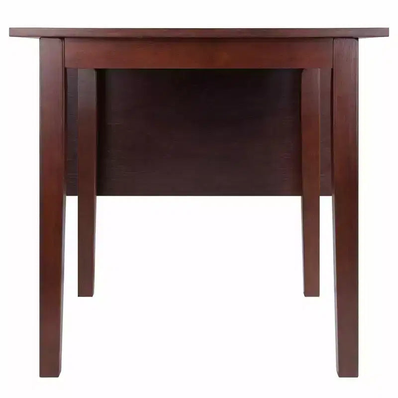 Ensemble de table à manger pliable Perrone 3 pièces avec chaises à dossier ajouré Noyer - Winsome : Design compact et peu encombrant pour 4 personnes