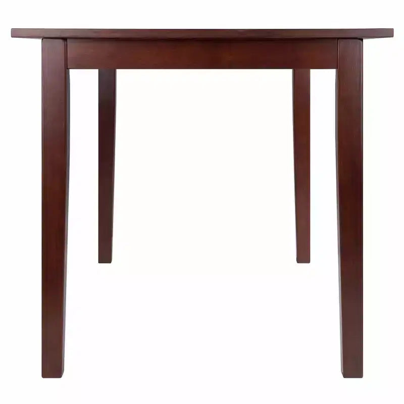 Ensemble de table à manger pliable Perrone 3 pièces avec chaises à dossier ajouré Noyer - Winsome : Design compact et peu encombrant pour 4 personnes