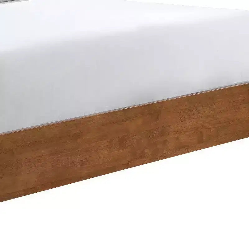 HOMES: Inside + Out Ensemble de chambre à coucher 3 pièces Queen Riverstone Mid-Century Modern avec 2 tables de nuit Noyer