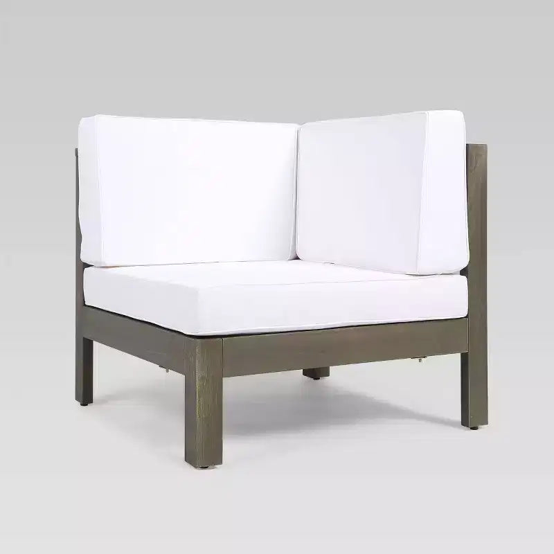 Ensemble de canapé d'angle Brava 5 pièces en acacia - Christopher Knight Home