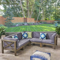Brava 5pc Acacia Sectional Sofa Set - Christopher Knight Home