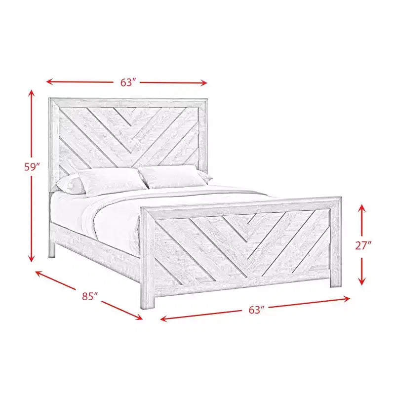 Ensemble de chambre à coucher 5 pièces Keely Panel blanc – Picket House Furnishings