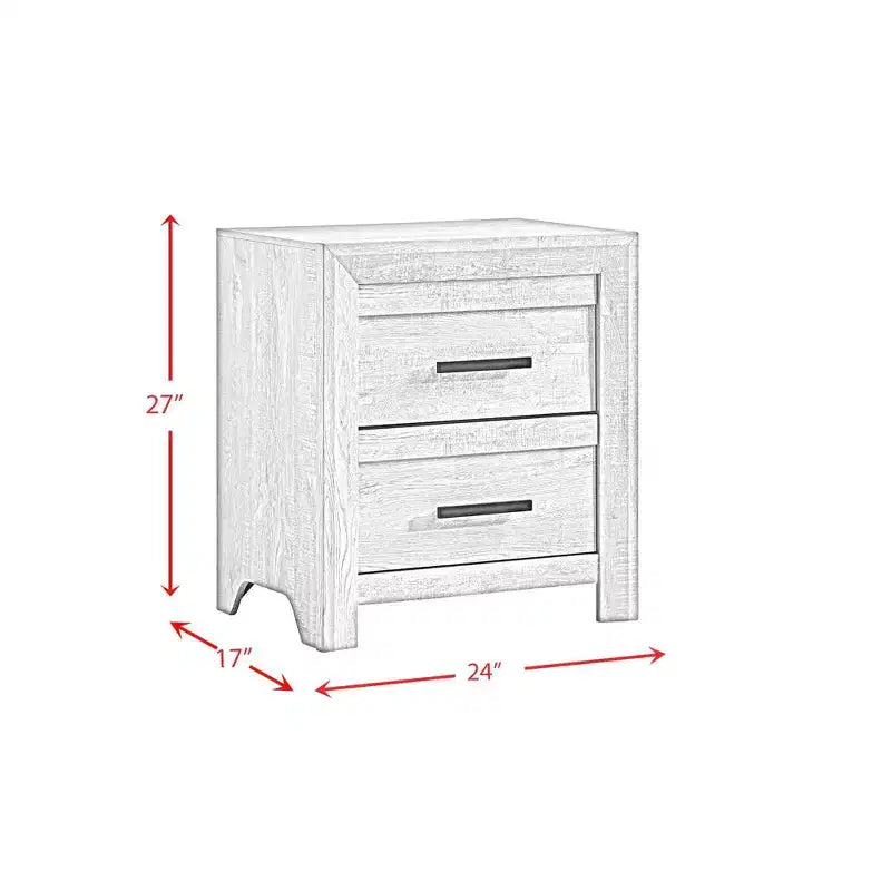 Ensemble de chambre à coucher 5 pièces Keely Panel blanc – Picket House Furnishings