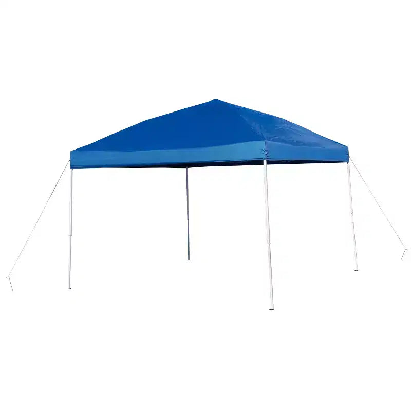 Flash Furniture Tonnelle Pop Up 3 x 3 m avec Sac de Transport et Ensemble Table et Bancs Pliables - Kit Portable pour Hayon, Camping, Événements