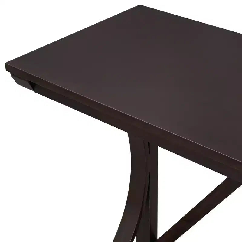 Ensemble de salle à manger 3 pièces à hauteur de comptoir de style ferme avec port USB et tabourets rembourrés - ModernLuxe