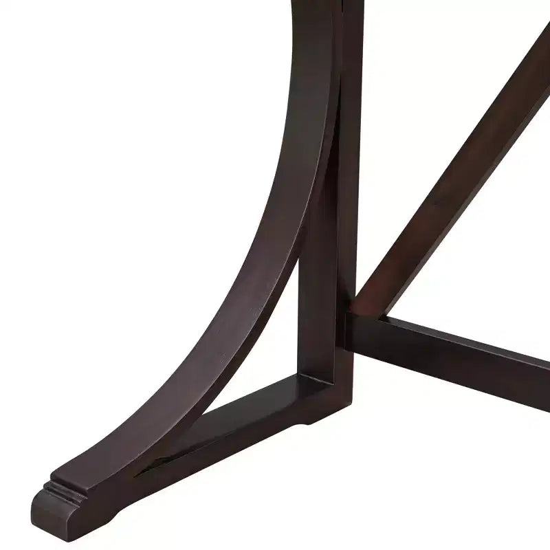 Ensemble de salle à manger 3 pièces à hauteur de comptoir de style ferme avec port USB et tabourets rembourrés - ModernLuxe
