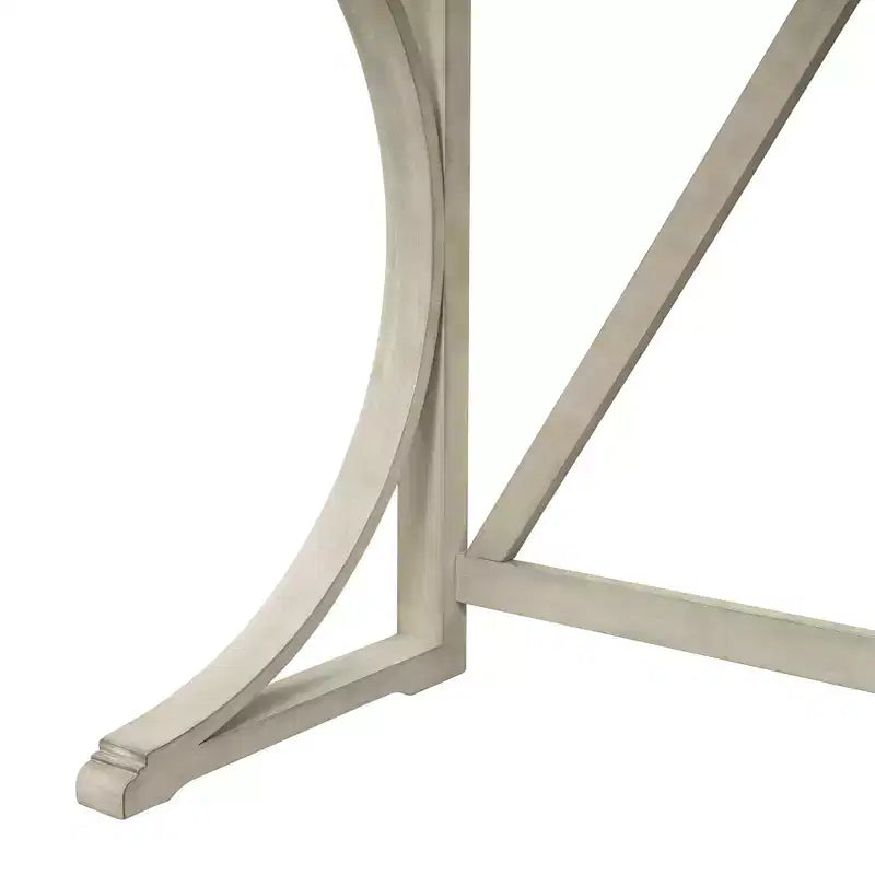 Ensemble de salle à manger 3 pièces à hauteur de comptoir de style ferme avec port USB et tabourets rembourrés - ModernLuxe