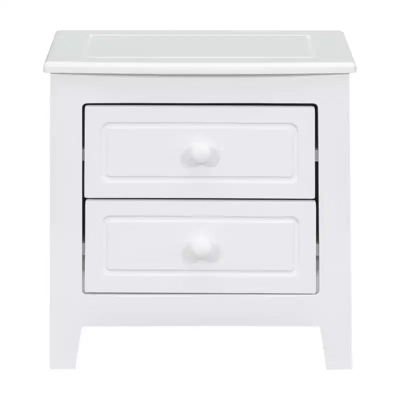 Ensembles de chambre à coucher 3 pièces, lit plateforme en bois taille Queen/Full avec deux tables de chevet-ModernLuxe