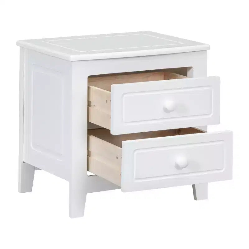 Ensembles de chambre à coucher 3 pièces, lit plateforme en bois taille Queen/Full avec deux tables de chevet-ModernLuxe