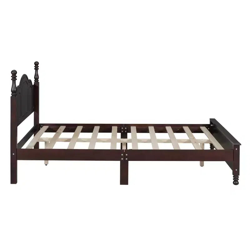 Ensembles de chambre à coucher 3 pièces, lit plateforme en bois taille Queen/Full avec deux tables de chevet-ModernLuxe
