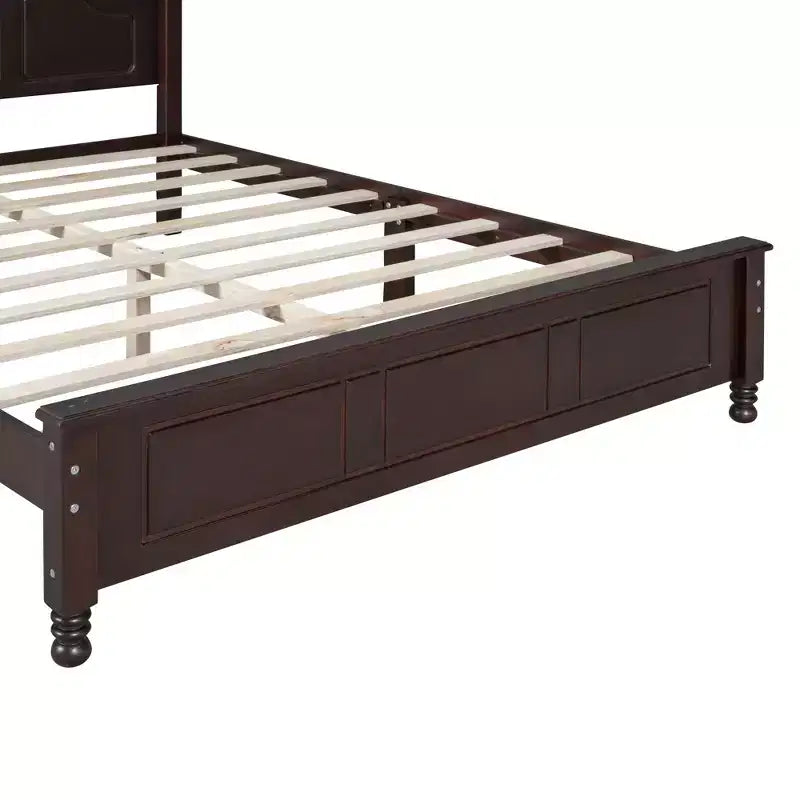 Ensembles de chambre à coucher 3 pièces, lit plateforme en bois taille Queen/Full avec deux tables de chevet-ModernLuxe