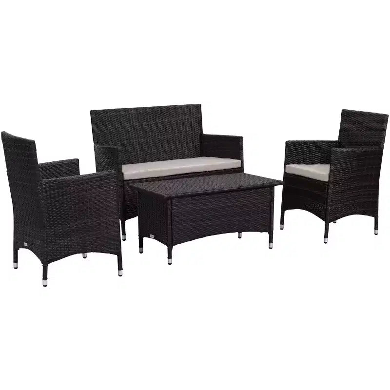 Ensemble de patio Figueroa 4 pièces - Intérieur/Extérieur - PAT2508 - Safavieh