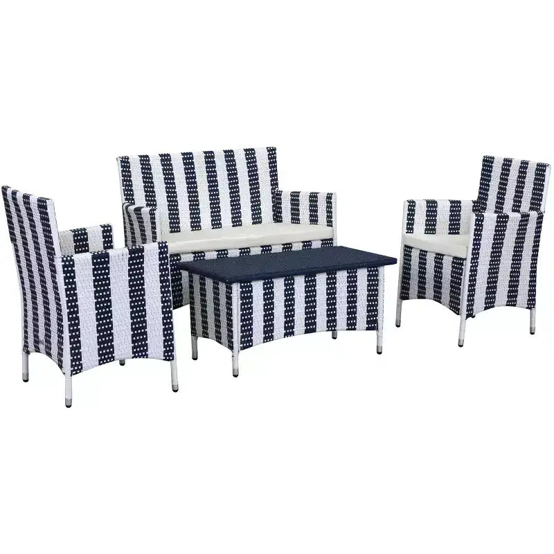 Ensemble de patio Figueroa 4 pièces - Intérieur/Extérieur - PAT2508 - Safavieh
