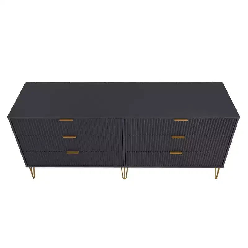 Ensemble 3 pièces Manhattan Comfort Dumbo comprenant une commode à 5 tiroirs, une commode à 6 tiroirs et une table de chevet