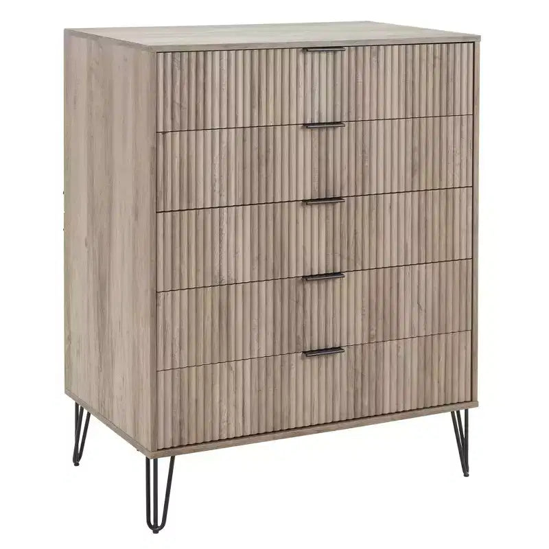 Ensemble 3 pièces Manhattan Comfort Dumbo comprenant une commode à 5 tiroirs, une commode à 6 tiroirs et une table de chevet