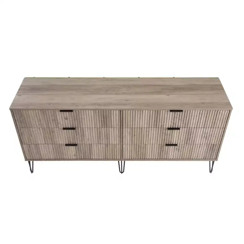 Ensemble 3 pièces Manhattan Comfort Dumbo comprenant une commode à 5 tiroirs, une commode à 6 tiroirs et une table de chevet