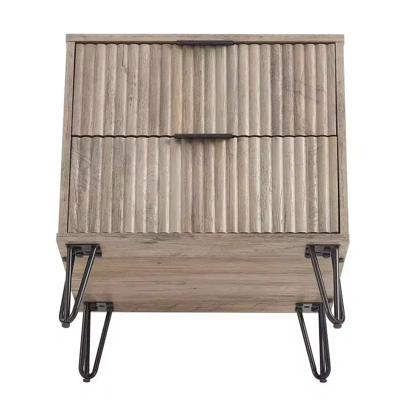 Ensemble 3 pièces Manhattan Comfort Dumbo comprenant une commode à 5 tiroirs, une commode à 6 tiroirs et une table de chevet