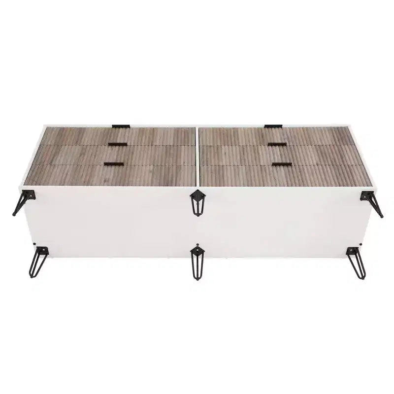 Ensemble 3 pièces Manhattan Comfort Dumbo comprenant une commode à 5 tiroirs, une commode à 6 tiroirs et une table de chevet