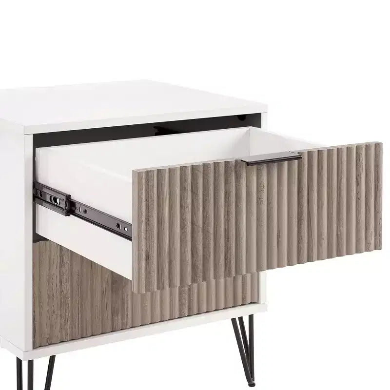 Ensemble 3 pièces Manhattan Comfort Dumbo comprenant une commode à 5 tiroirs, une commode à 6 tiroirs et une table de chevet