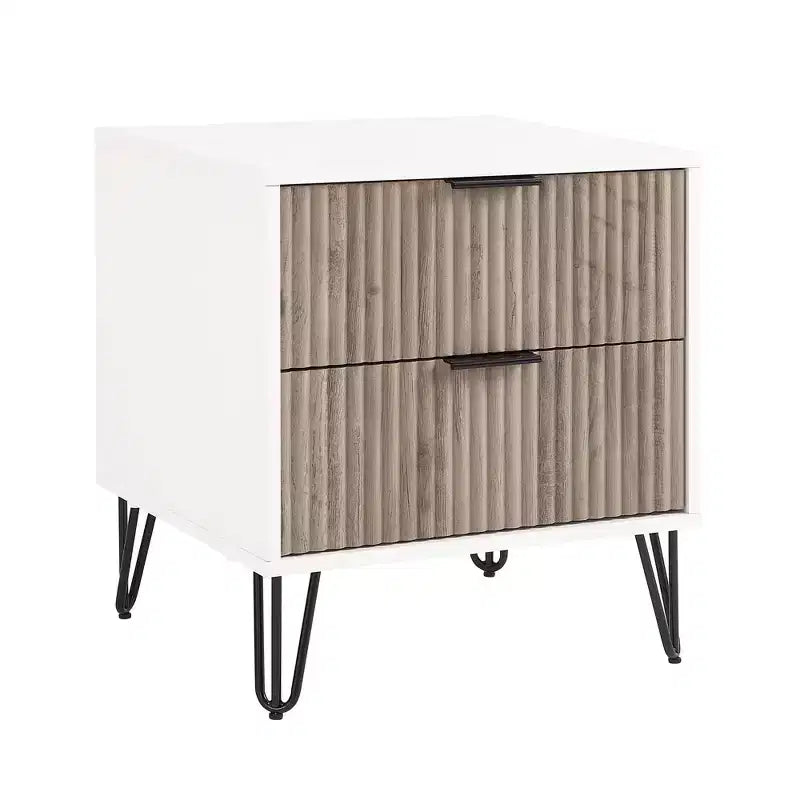 Ensemble 3 pièces Manhattan Comfort Dumbo comprenant une commode à 5 tiroirs, une commode à 6 tiroirs et une table de chevet