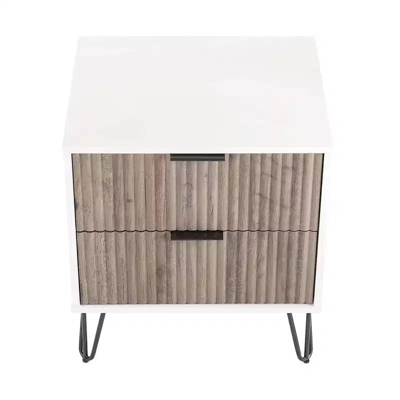 Ensemble 3 pièces Manhattan Comfort Dumbo comprenant une commode à 5 tiroirs, une commode à 6 tiroirs et une table de chevet