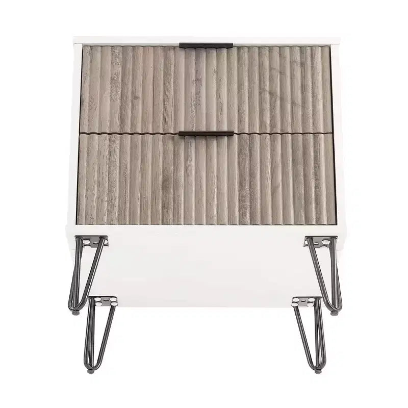 Ensemble 3 pièces Manhattan Comfort Dumbo comprenant une commode à 5 tiroirs, une commode à 6 tiroirs et une table de chevet