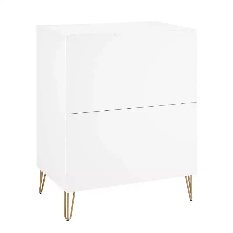 Ensemble de commodes Manhattan Comfort Dumbo 2 pièces moderne avec 5 tiroirs et 3 tiroirs