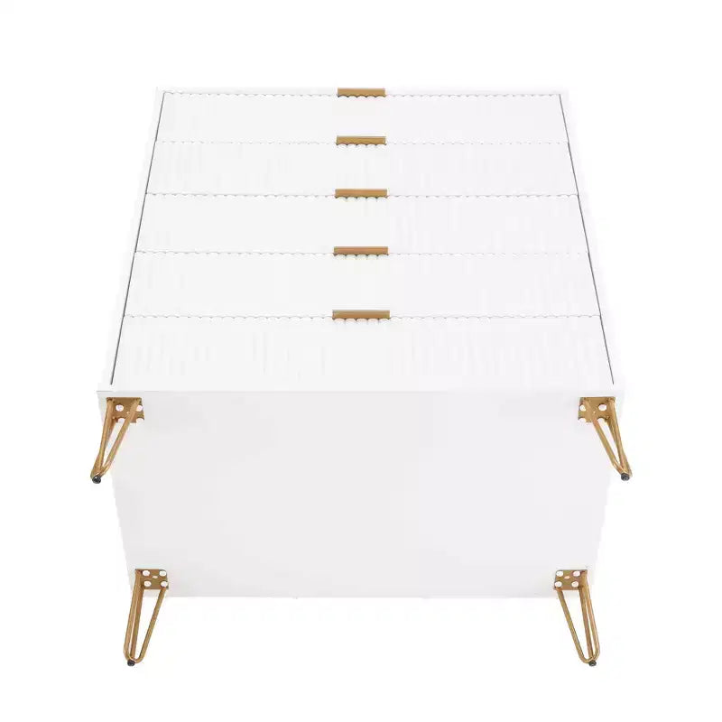Ensemble de commodes Manhattan Comfort Dumbo 2 pièces moderne avec 5 tiroirs et 3 tiroirs