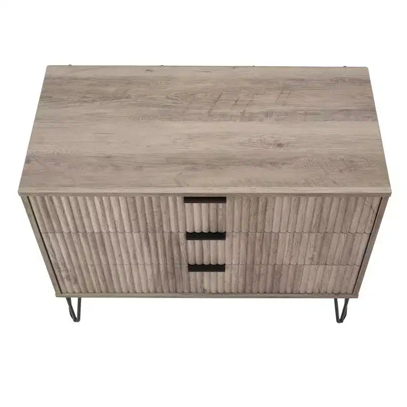 Ensemble de commodes Manhattan Comfort Dumbo 2 pièces moderne avec 5 tiroirs et 3 tiroirs