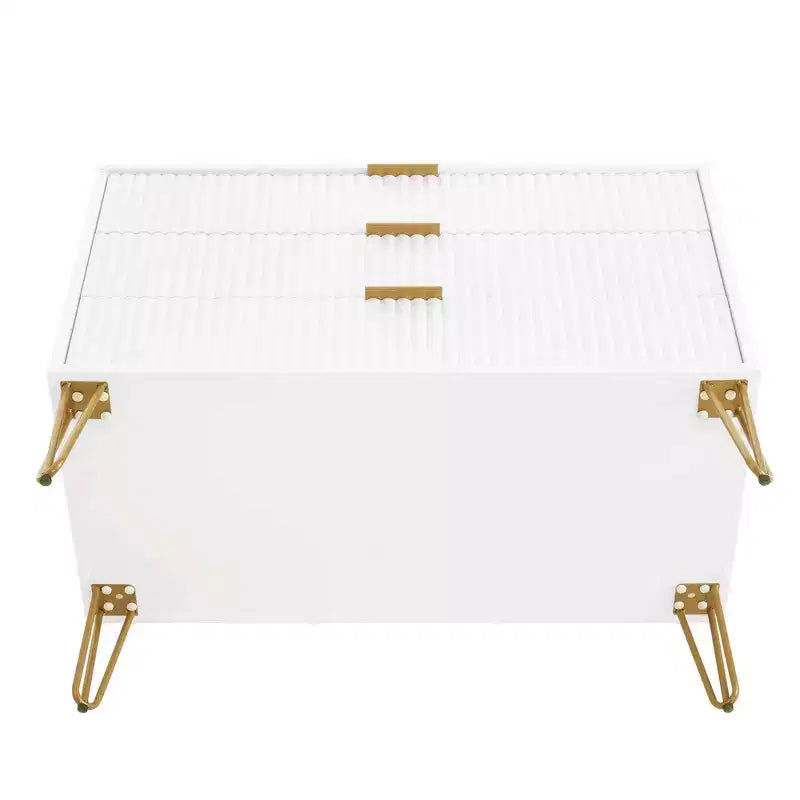 Ensemble de commodes Manhattan Comfort Dumbo 2 pièces moderne avec 5 tiroirs et 3 tiroirs