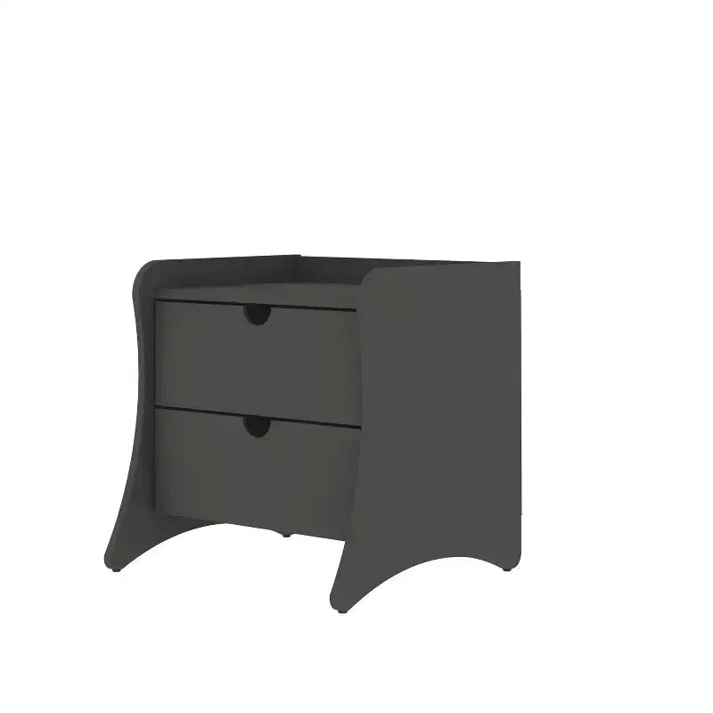 Ensemble de chambre à coucher Manhattan Comfort Coney avec commode et table de chevet 3 pièces