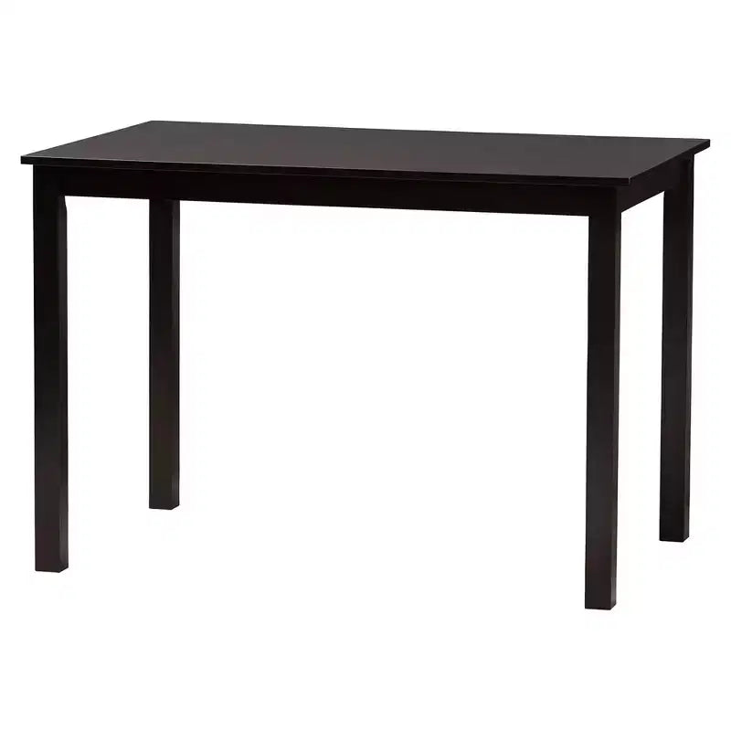 Ensemble de salle à manger 5 pièces Baxton Studio Jeriah en bois et rotin tissé, style moderne du milieu du siècle
