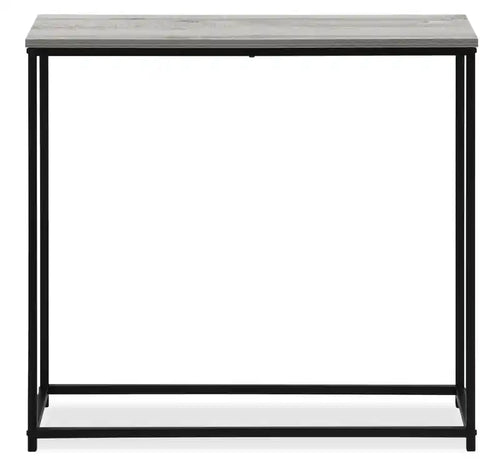 31,5 Table basse moderne - Gris avec structure en métal noir