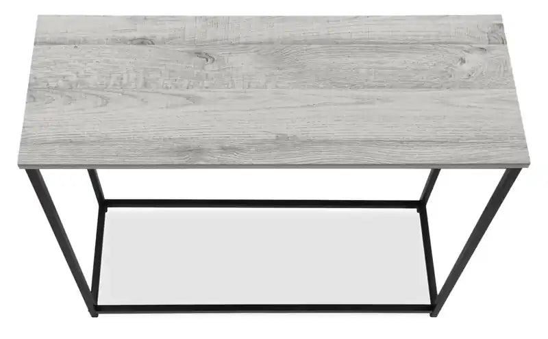 31,5 Table basse moderne - Gris avec structure en métal noir