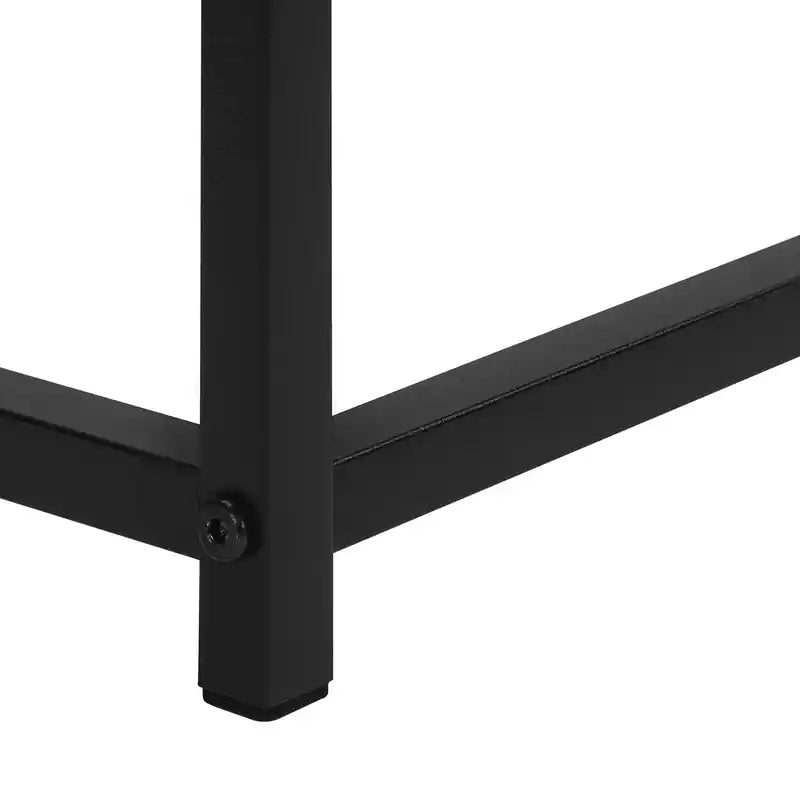31,5 Table basse moderne - Gris avec structure en métal noir
