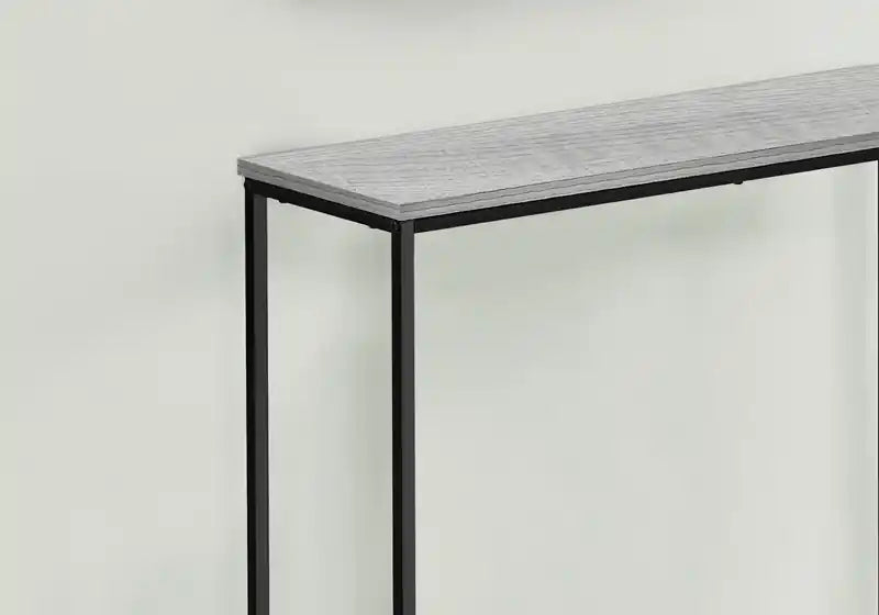 31,5 Table basse moderne - Gris avec structure en métal noir