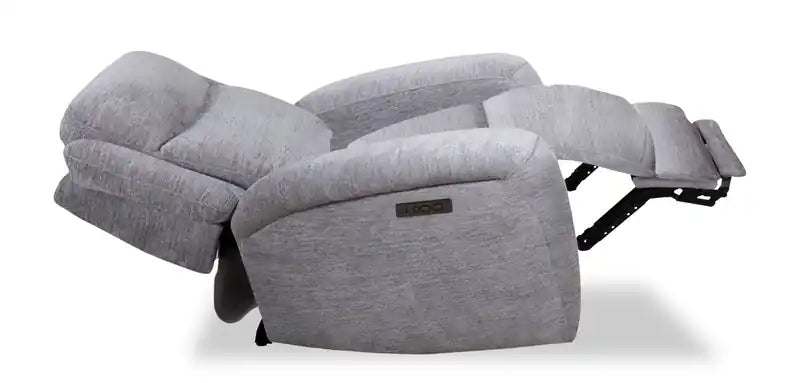 Fauteuil inclinable électrique en tissu 38 avec port USB - Gris colombe