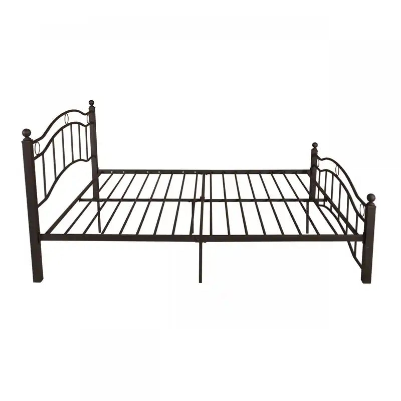 Cadre de lit en métal avec rangement sous le lit, lit king-size en cuivre
