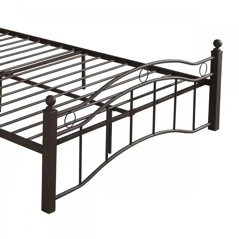 Cadre de lit en métal avec rangement sous le lit, lit king-size en cuivre