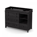 Little Smileys Changing Table With Station - Gray Oak