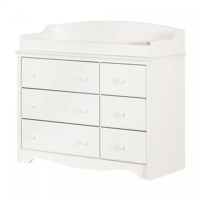 Angel Changing Table With Removable Rim - Pure White