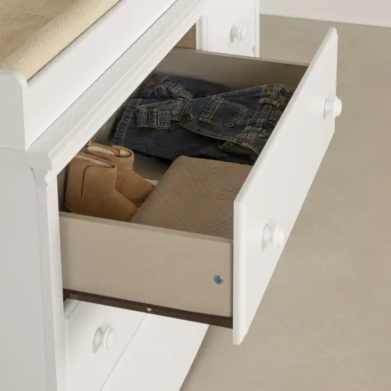 Table à langer avec contour amovible - Blanc pur