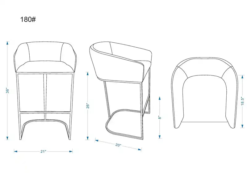 Tabouret de bar hauteur comptoir en acier inoxydable 36 po - Gris et or titane