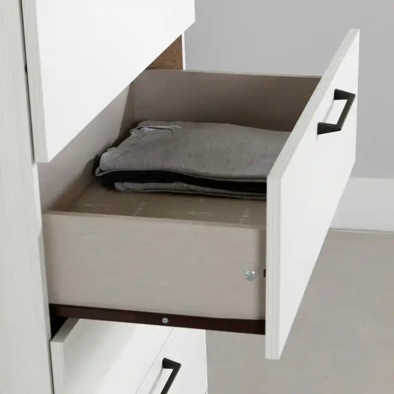 Commode de chambre à 5 tiroirs, 29 po larg.
