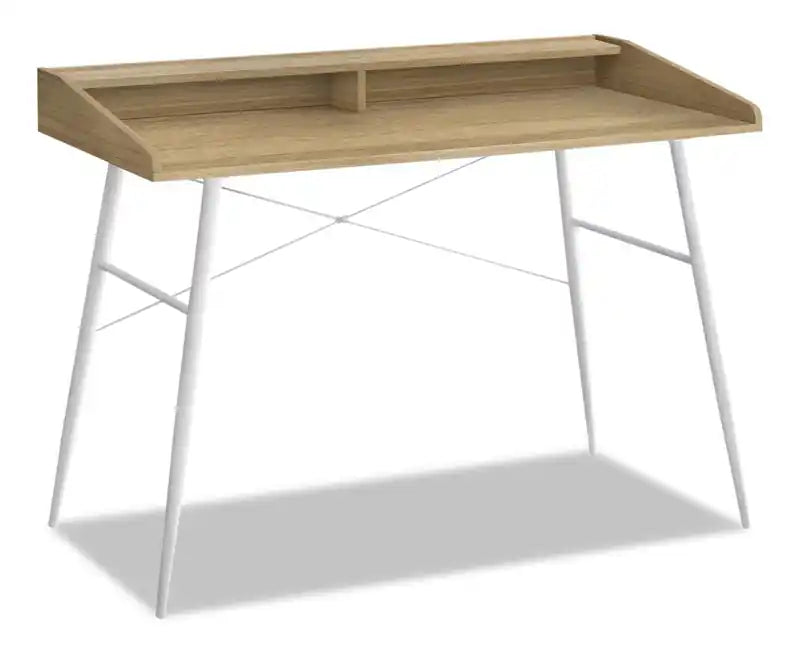 Jeremy 47.25 Office Desk with Small Hutch